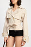 Janelle Cropped Trench