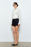 Maia Zip Up Collared Long Sleeve Top