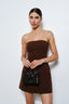 Peyton Strapless Tailored Mini Dress