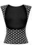 Grace Open Back Polka Dot Top