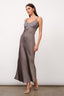 Ellie Embroidery Satin Maxi Slip Dress