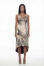 Just Cavalli Asymmetrical Animal Print Dress