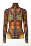 Jean Paul Gaultier Cyber Dot Trompe L’Oeil Mesh Top